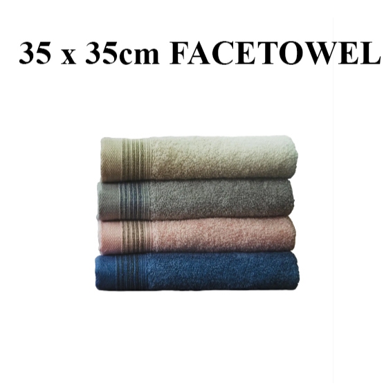 1pc Cotton FACETOWEL with Stripe Pattern 35 x 35cm GOOD QUALITY Thick Unisex Towel for Men Women Shopee Philippines