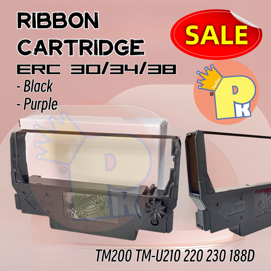 Epson ERC 38 Compatible Ribbon Cartridge Dot Matrix violet black for ...