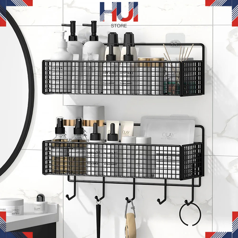 Wall Mounted Kitchen Hanging Rack Spice Storage Holder Kitchen ...