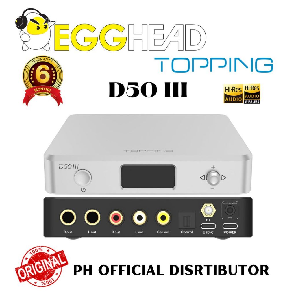 Topping D50 III HiFi DAC Preamplifier with Remote Control | Shopee ...