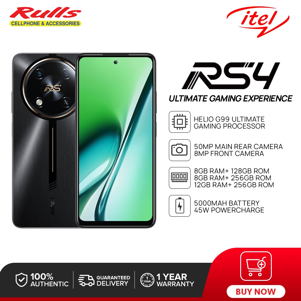 Itel RS4 Smartphone | 8GB+128GB / 8GB+256GB / 12GB+256GB | MTK Helio ...