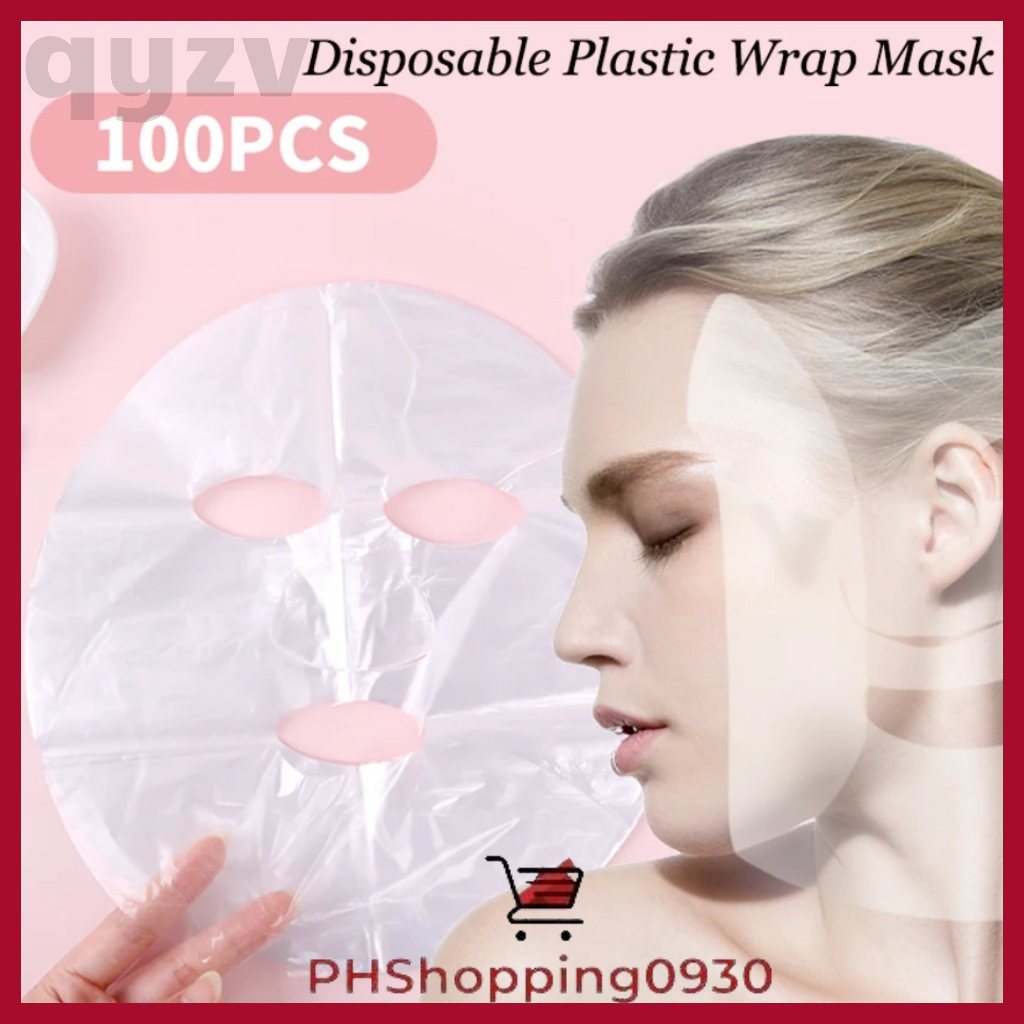 100pcs Ultra Thin Plastic Film Facial Mask Skin Care Uncompressed ...