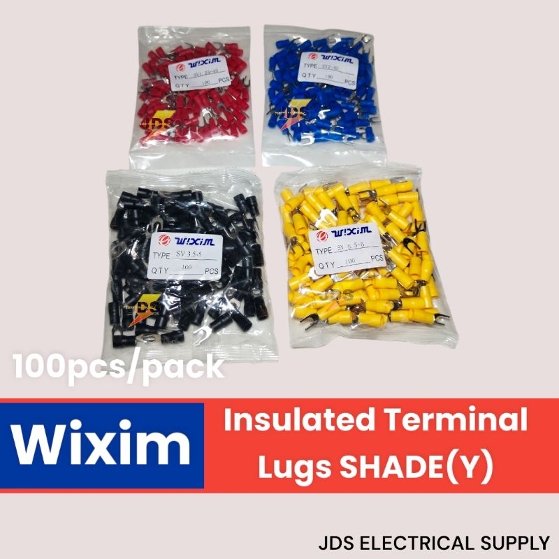 WIXIM Insulated Terminal Lugs SHADE 1.25-4, 2-4, 3.5-5, 5.5-5 | Shopee ...