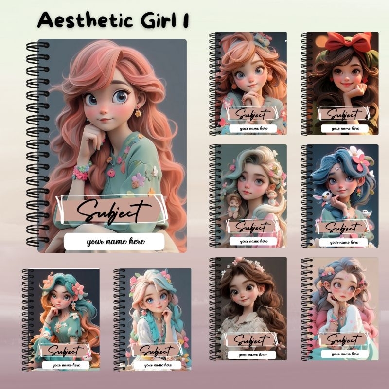 Personalized Notebook (Aesthetic Theme) | Shopee Philippines