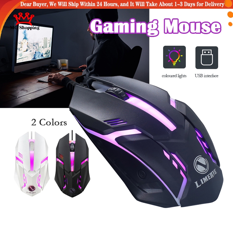USB Wired Mice Game Mouse High configuration with Led light for ...