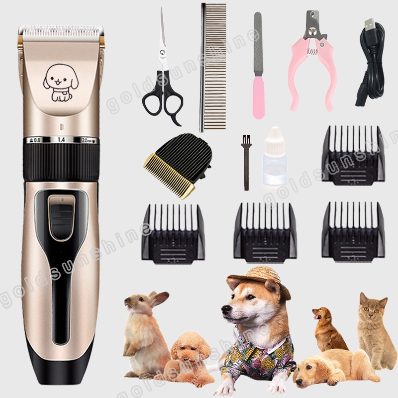 Pet Shaver Razor set Professional Rechargeable Pet Cat Dog Hair Trimmer ...