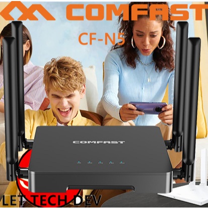 LTE Comfast CF N5 Dual-Band WiFi Router 1200Mbps Dual Band 2.4/5GHz ...