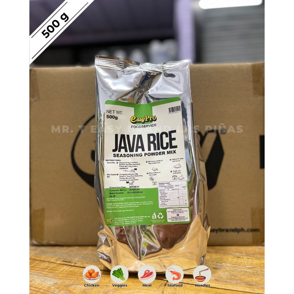 EASYPRO - Java Rice Mix Powder 500g for chicken, vegetebles, meat ...