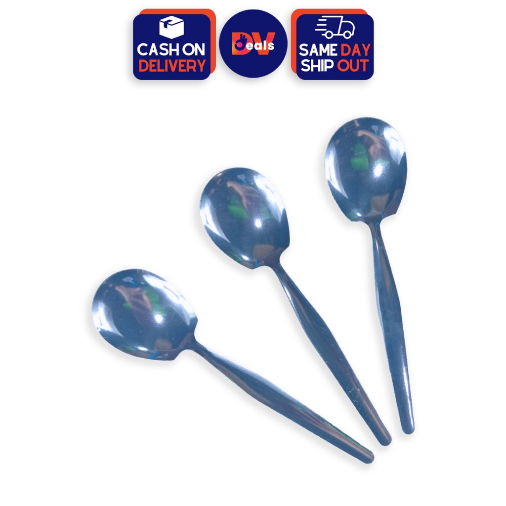 Dvdeals Food Serving Spoon Sandok Stainless Steel Rice Paddle | Shopee ...