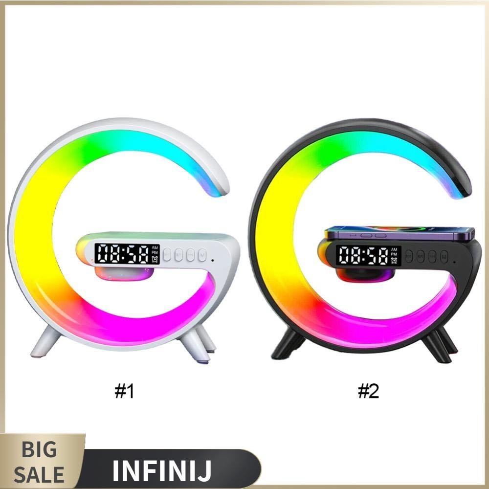 Speaker Desk Lamp 4-in-1 LED Ambient Light RGB Wireless Charger More ...