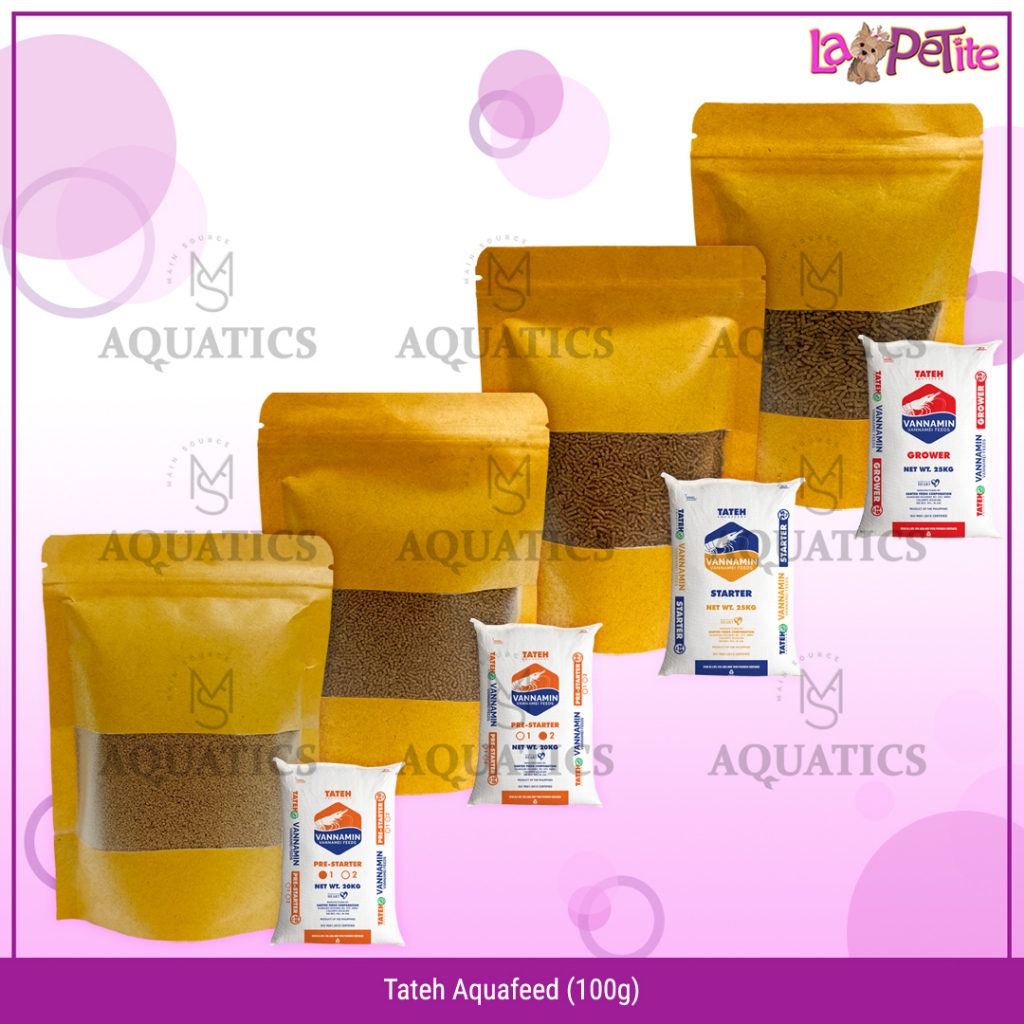 LKJ-100g Repack Tateh Aquafeed Vannamin Vannamei Feeds 1pc | Shopee ...