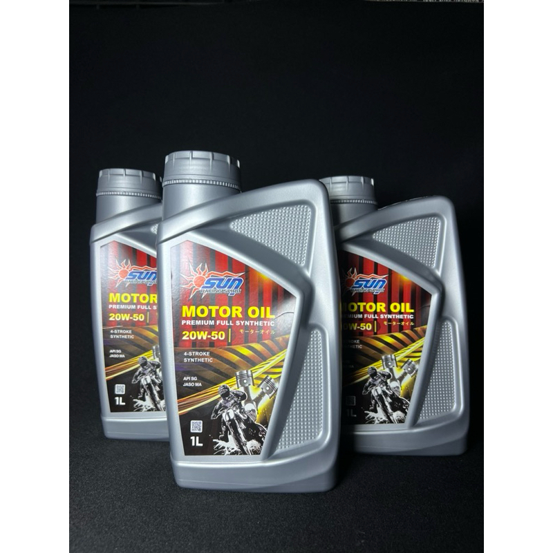 Sun racing fully synthetic motor oil 20w50 4stroke 1liter | Shopee ...
