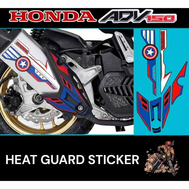 HONDA ADV150 STICKER HEAT GUARD ACCESSORIES | Shopee Philippines