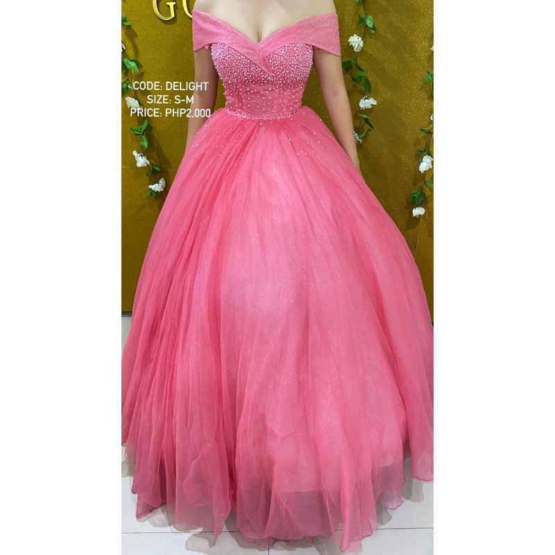 DEBUT GOWN (CODE: DELIGHT) | Shopee Philippines