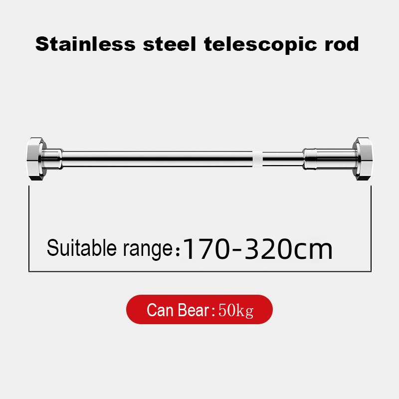Curtain rod extendable with bracket adjustable rod clothes drying rack ...