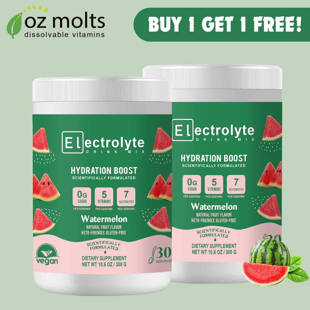 Ozmolts Electrolyte Drink Support Hydration Electrolytes Powder ...