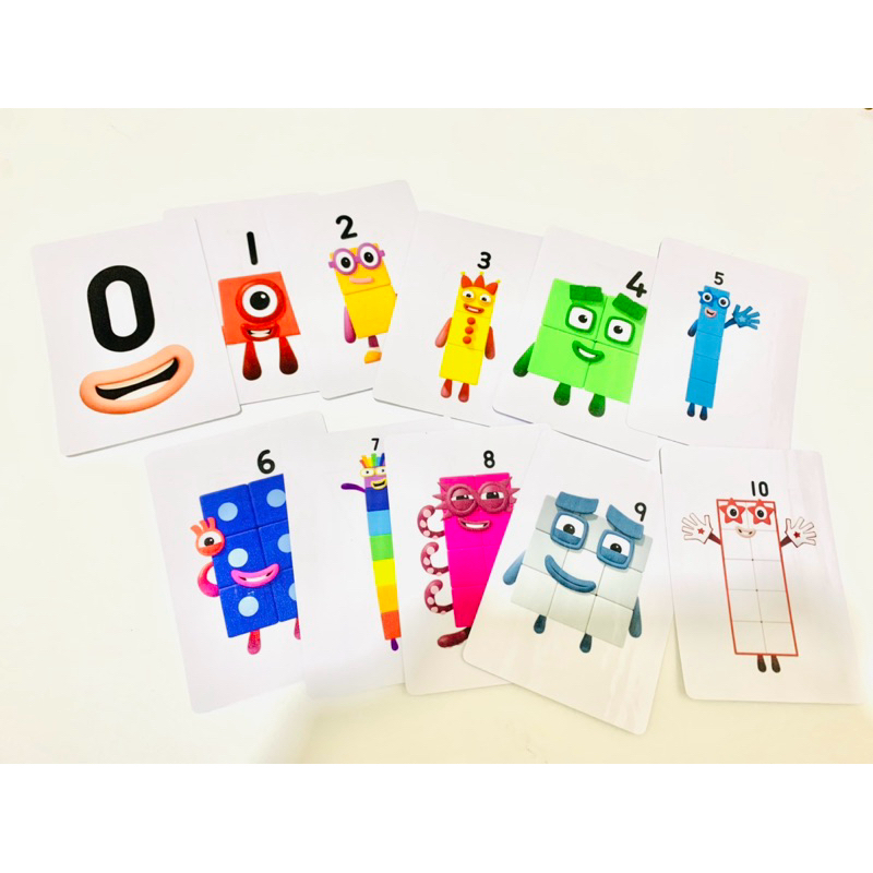 Numberblocks Number Tracing Flaschards (Laminated) | Shopee Philippines