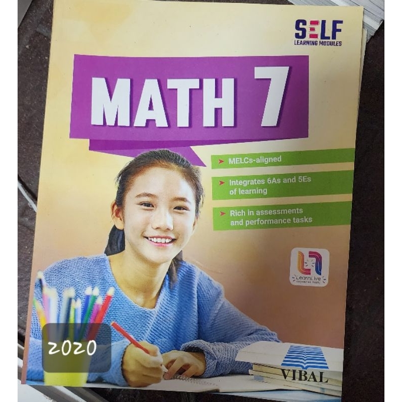Math 7 Self Learning Modules by Vibal 2020 | Shopee Philippines