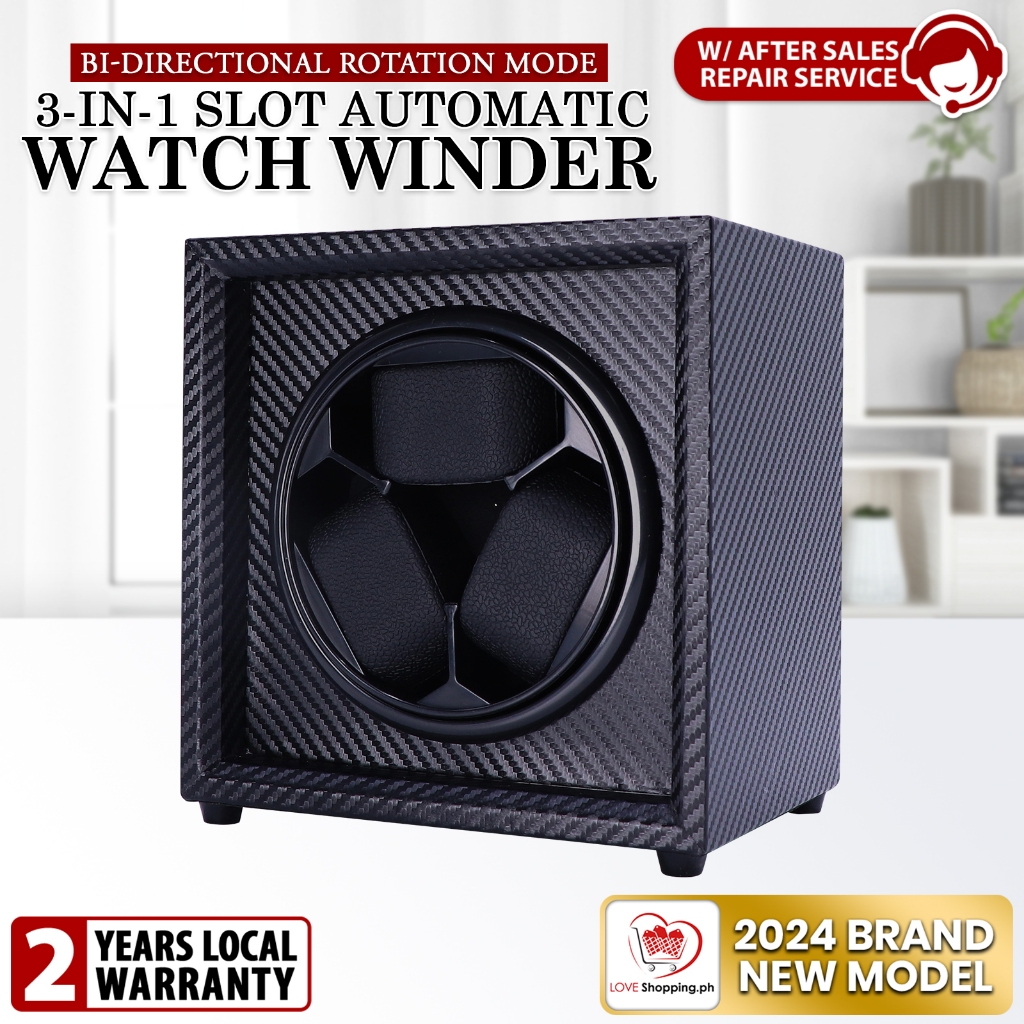 3-in1 Open Style Automatic Watch Winder with Bi-directional Rotation ...