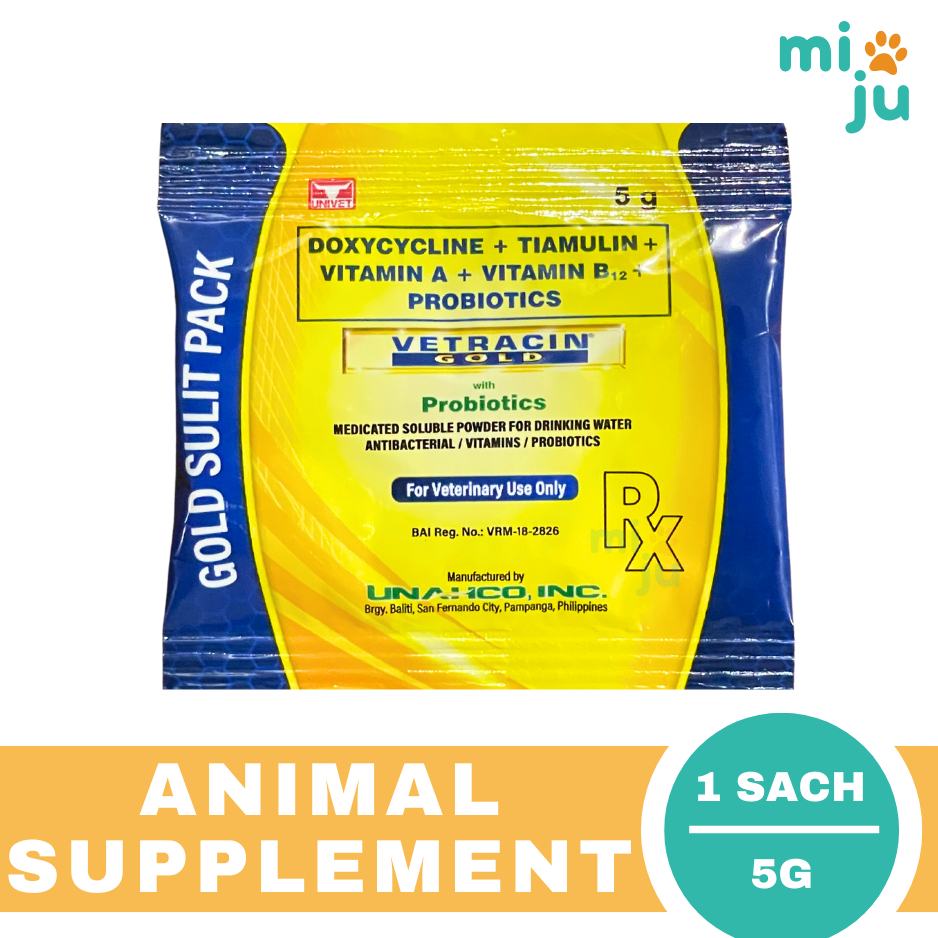 Vetracin Gold (1 Sachet x 5g) - For Animal Use | Shopee Philippines