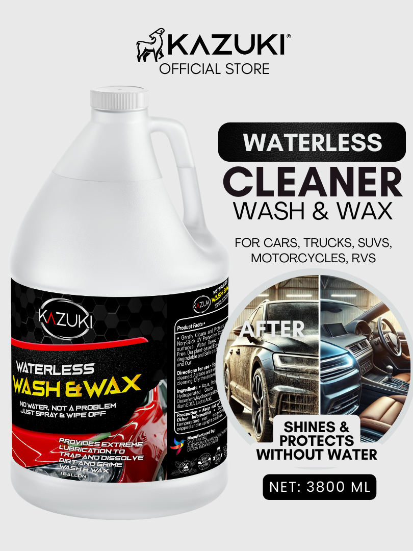Kazuki Waterless Cleaner, Wash & Wax, Carnauba Cleaner Car Wash Spray ...