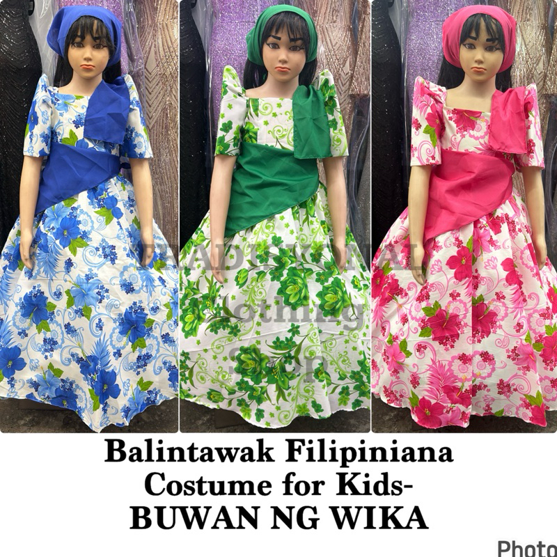 Balintawak Filipiniana Costume For Kids For BUWAN NG WIKA | Shopee ...