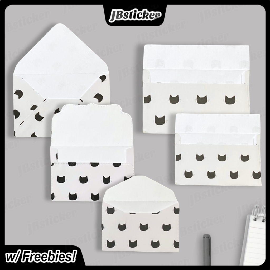 5pcs Cat Envelope , Toploader Envelope, Card Envelope, Gift Envelope
