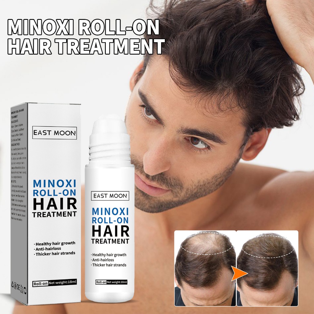 Minoxidil ROLL- ON Hair Treatment Hair Grower Original Vitamin E Hair ...