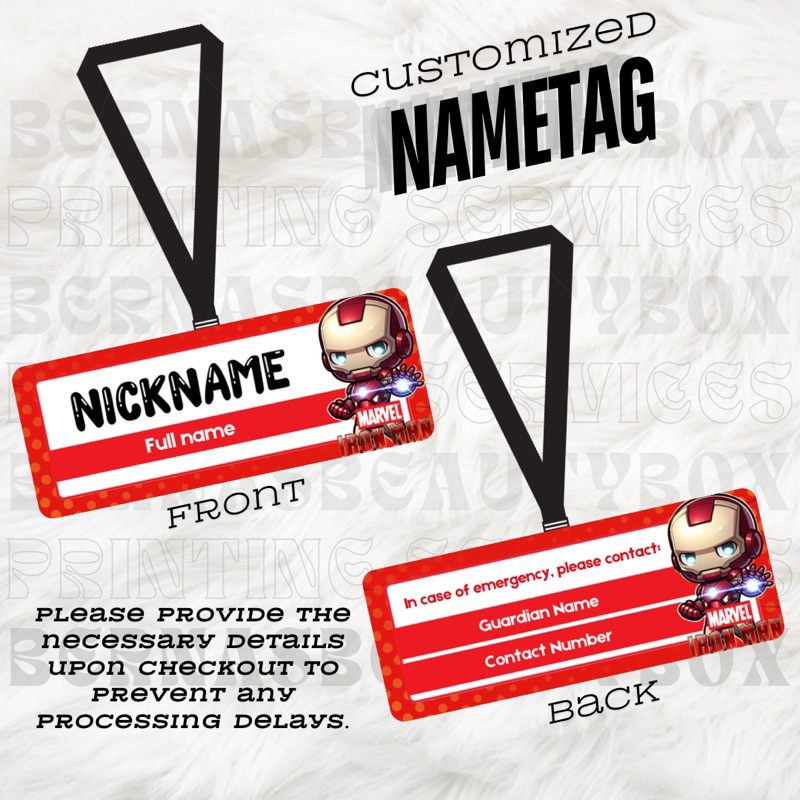 Customizes Name tag with free Lanyard | Shopee Philippines