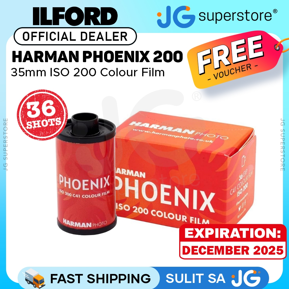 ILFORD Harman Phoenix 200 35mm ISO 200 Vibrant Color Negative Film 36 ...