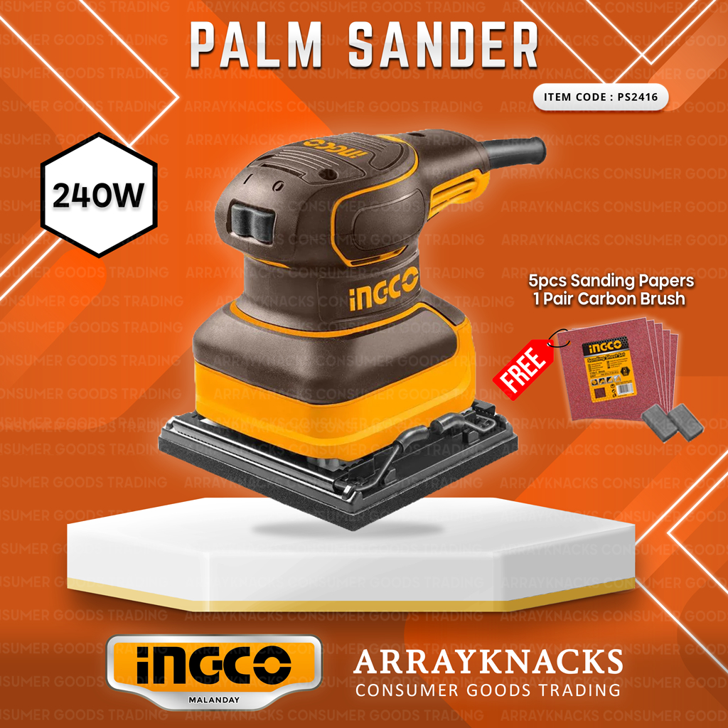 INGCO Palm Sander 240W (PS2416) | Power Tools | Shopee Philippines