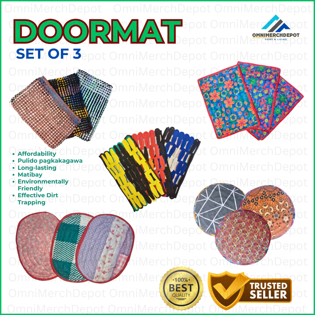 Set of 3 Doormats The Perfect Welcome Door mat Accessory for Your Home ...