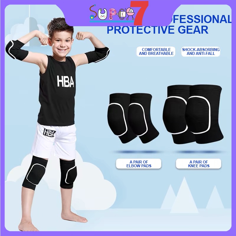 Children Elbow and Knee pads for Kids 3-18 years olds support for ...