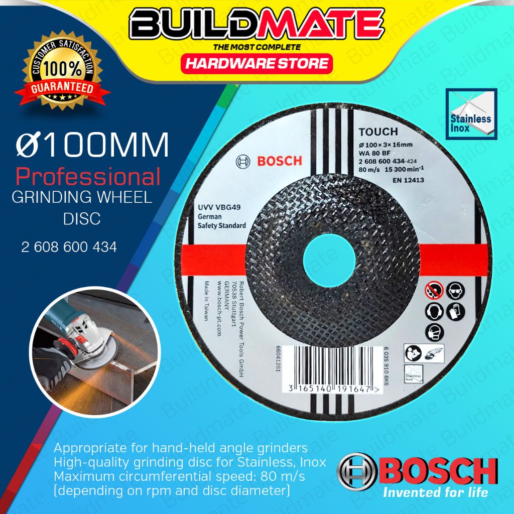 BUILDMATE Bosch Flexible Grinding Wheel Disc INOX 4