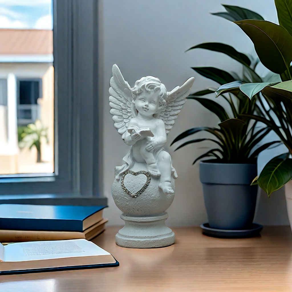 Angel Statue Cute Angel Decorations Home Living Room Garden Office ...