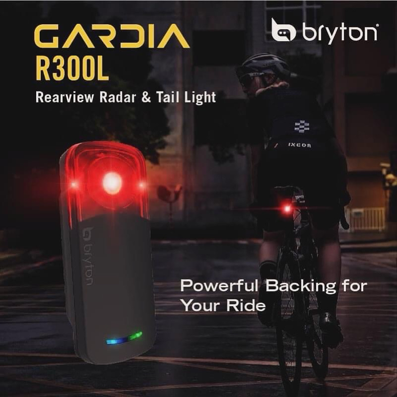 Garmin Edge 1040 Bryton Gardia R300L achterlamp