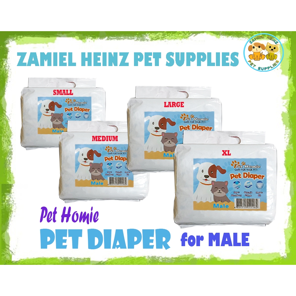 Pet Homie - PET DIAPER For MALE (1pack) | Shopee Philippines