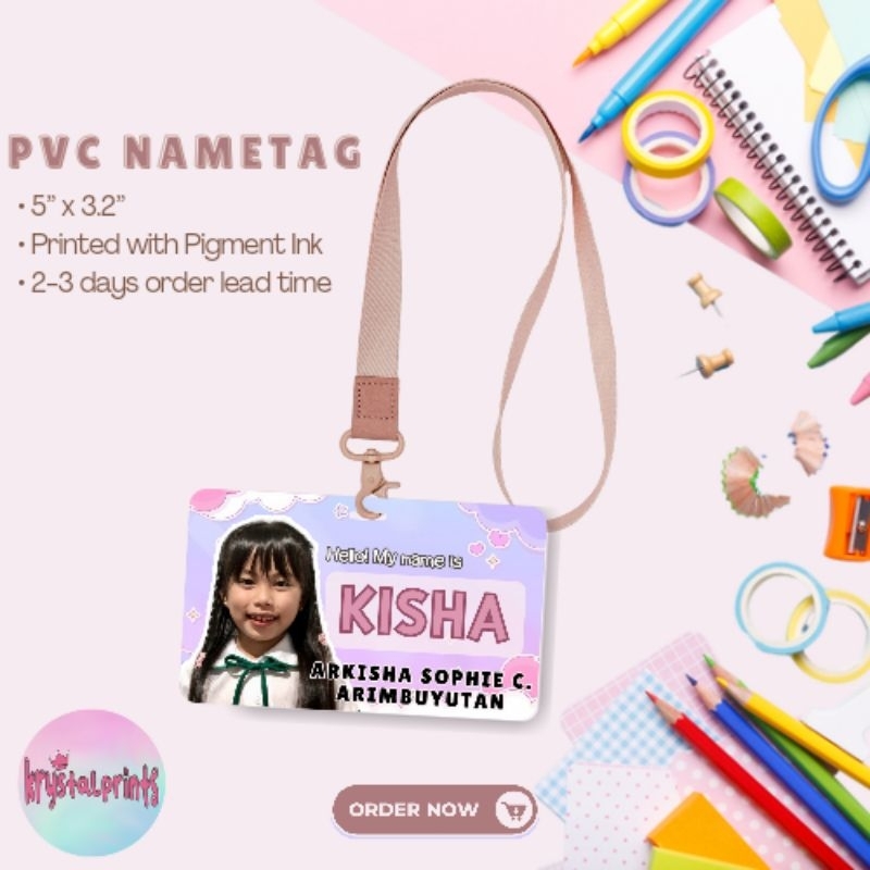 PVC NAME TAG (5” x 3.2”) | Shopee Philippines