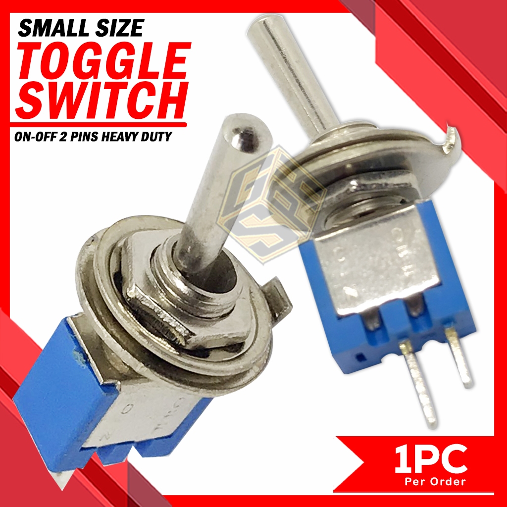 COD Mini Toggle Switch ON-OFF 2 Pins Heavy Duty | Shopee Philippines