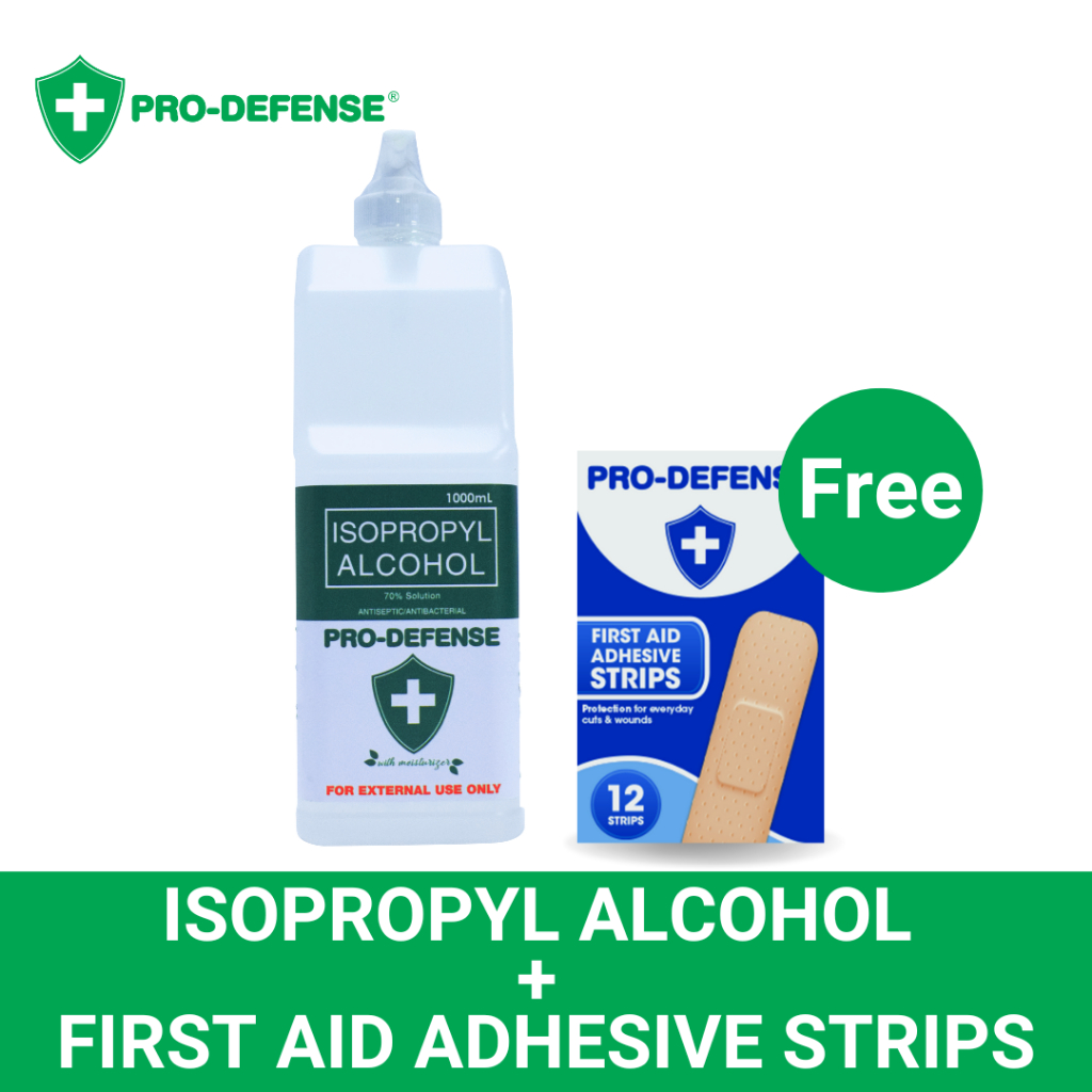 Pro-Defense Isopropyl Alcohol 1000ml with Free Pro Defense Band Aid ...