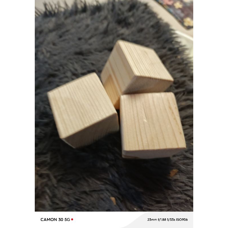 Wood blocks. 3 inches by 3 inches by 2 inches. solid wood. smooth all ...