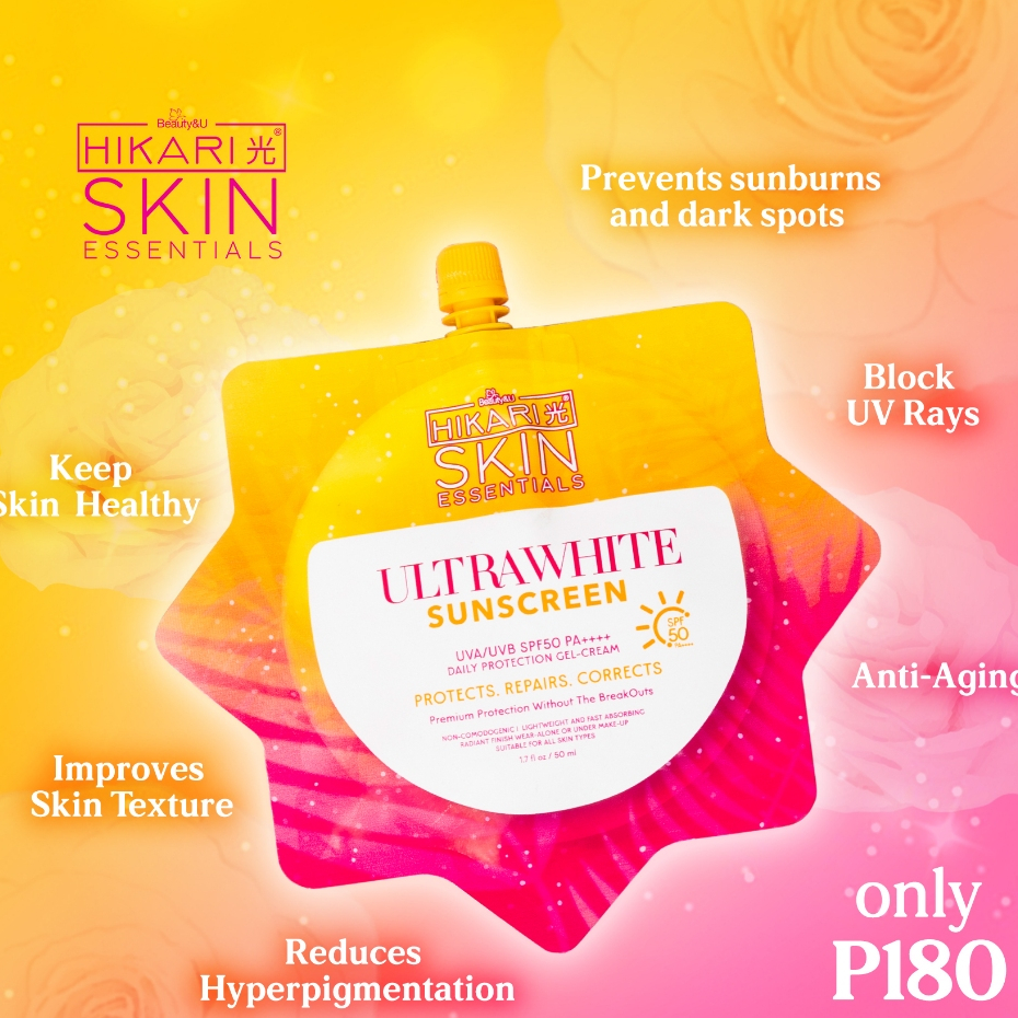 Hikari Skin Ultrawhite Sunscreen UVA/UVB SPF 50 PA ++++ | Shopee ...