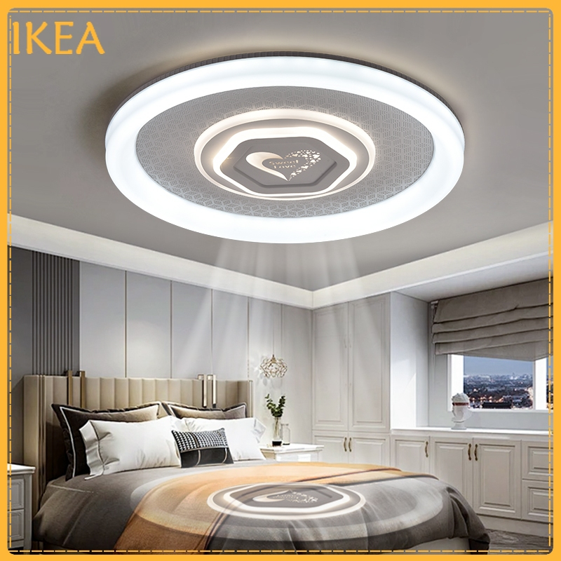 Nordic Simple ceiling light LED bedroom modern lamp household circular ...