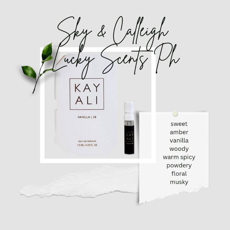 Authentic Perfume Sample Kayali Vanilla 28 EDP | Shopee Philippines
