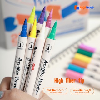 Hightune Colors Dual Head Acrylic Markers Paint Pens With Extra Fine