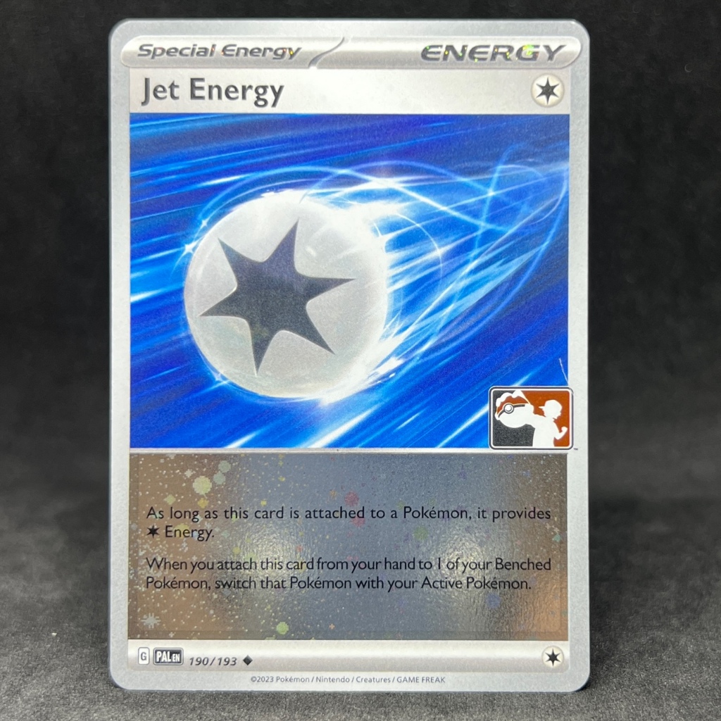 Pokemon TCG Jet Energy 190/193 Stamped Holo 2024 Play Prize Pack Series ...