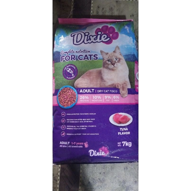 Dixie Cat Food Dry Adult 2kg | Shopee Philippines