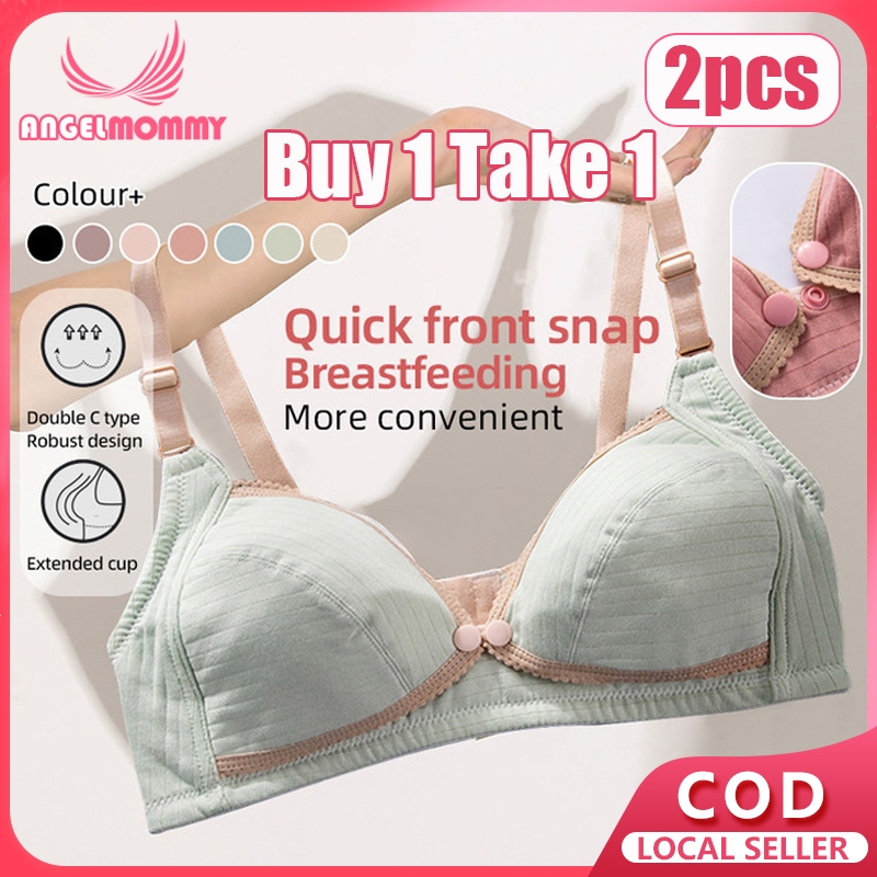 Scalloped Edge Wireless Maternity Nursing Bra