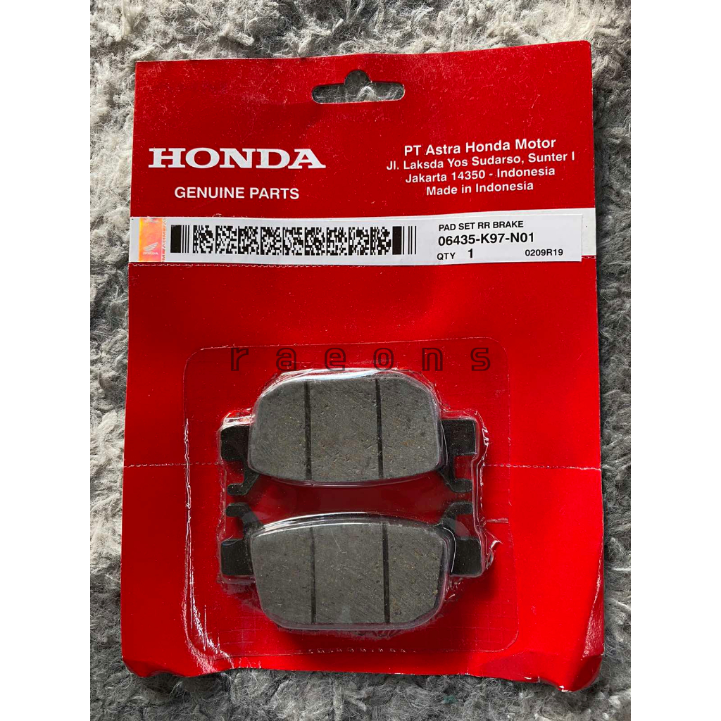 Honda Genuine Rear Break Pad for ADV 150/160 PCX 160 ABS/CBS | Shopee ...