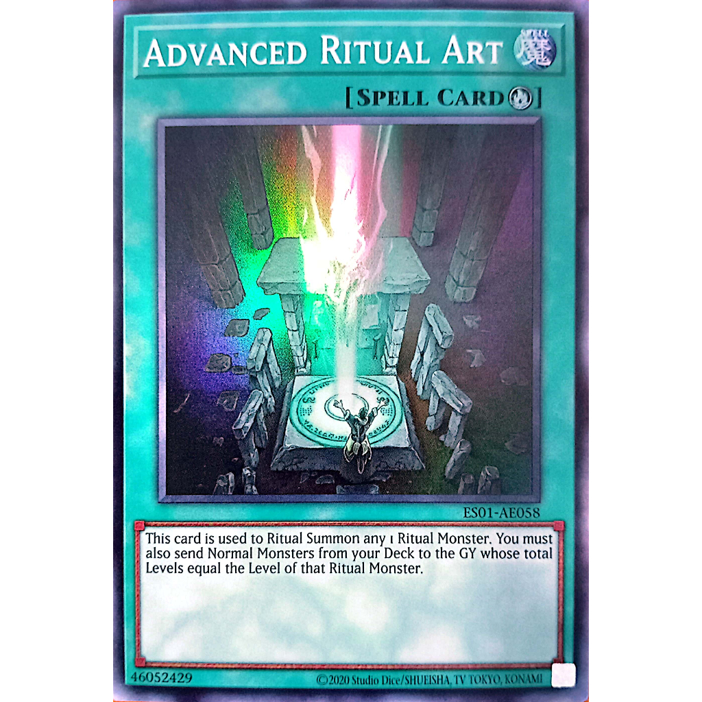 ES01-AE058 Advanced Ritual Art SR YUGIOH CARD | Shopee Philippines